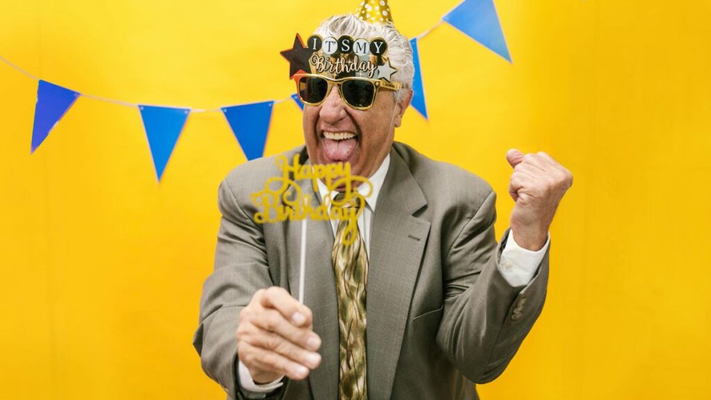 Funny short birthday message reaction on social media